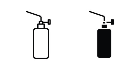 Poster - Blowtorch icon line style graphic design .editable vectors.