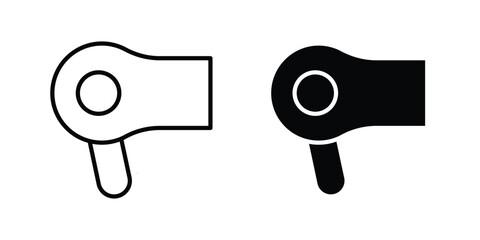 Fototapete - Blow dryer icon line style graphic design .editable vectors.