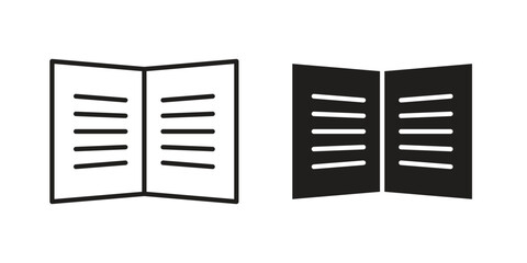 Fototapete - Bankbook icon line style graphic design .editable vectors.