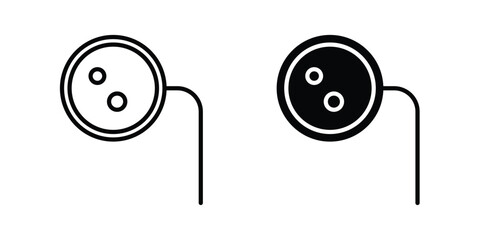 Fototapete - Ar monocle icon line style graphic design .editable vectors.