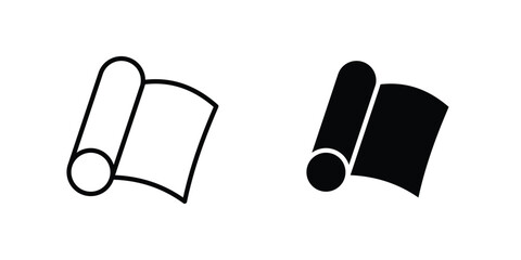 Fototapete - Aluminum foil icon line style graphic design .editable vectors.