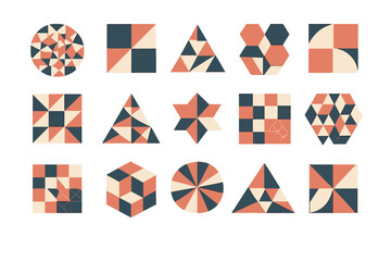 Poster - Geometric shapes and patterns displayed in a vibrant design showcasing creativity and artistic expression
