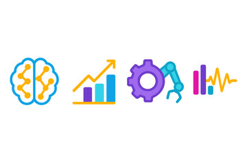 Poster - Visual representation of advanced technology concepts in data processing and automation