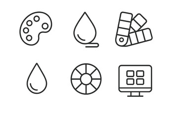 Poster - Creative tools for design showcase digital representation of art supplies and color palettes