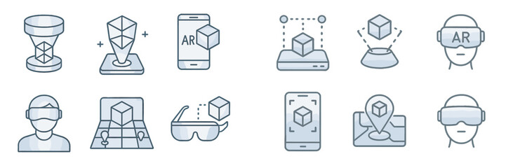 Poster - Exploring augmented reality and virtual reality technology through various interactive experiences and applications