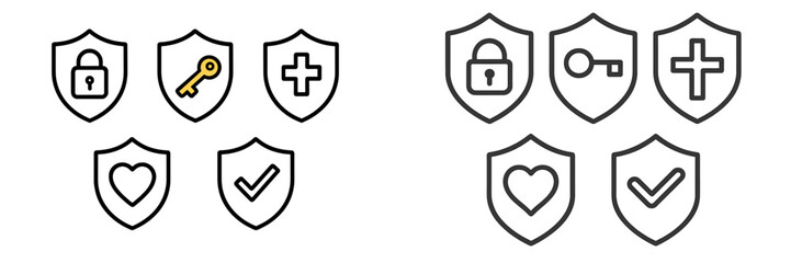 Poster - Security symbols representing trust, protection, and keys to safety in digital contexts