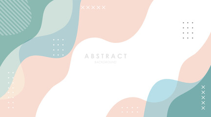 Fototapete - abstract shapes gradient colorful fluid modern background