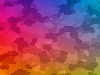 Leinwandbilder - Abstract Colorful Camouflage Pattern: Warm-toned Gradient Background Texture for Design Projects.
