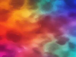 Aufkleber - Vibrant Watercolor Abstract Background:  Rainbow Hues, Textured, Dreamy Mood