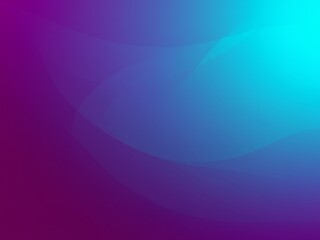 Poster - Abstract Purple and Teal Gradient Background: Smooth, Modern, Serene Design.