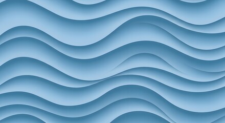 Aufkleber - A light blue wavy pattern with shadows and subtle texture