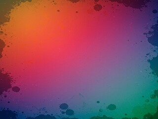 Poster - Abstract Colorful Gradient Background:  Textured, Splashed Paint,  Vintage Mood.