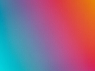 Poster - Vibrant Teal to Orange Gradient Background: Textured, Smooth, Modern Design