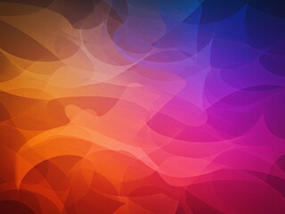 Poster - Abstract fluid gradient background with blend of orange, red, purple and blue hues creating a modern design.