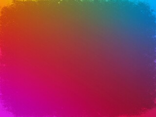 Leinwandbilder - Vibrant rainbow gradient art with a textured edge provides a colorful and versatile backdrop for creative designs.