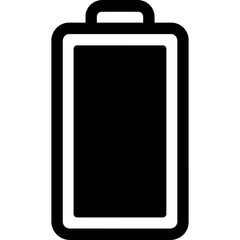 Poster - Full battery outline icon vector