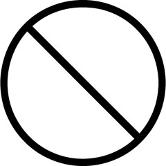 Poster - Inactive disabled state icon outline vector