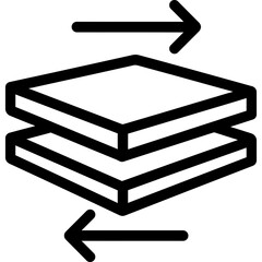 Poster - Shear force outline icon vector