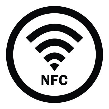 NFC vector, icon. Flat style wireless sign, vector illustration symbol graphic design. NFC icon collection, smart payment symbol isolated on white background. Vector image.