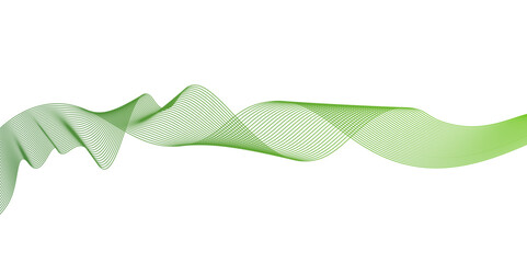 Aufkleber - Abstract green waves background,Abstract green wavy lines. Colorful vector background.green wave melody lines on white background,Abstract green wave lines pattern background. green wave lines frame,