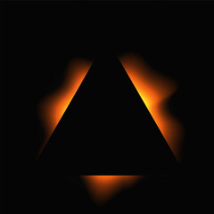 Poster - Triangle illuminate light frame