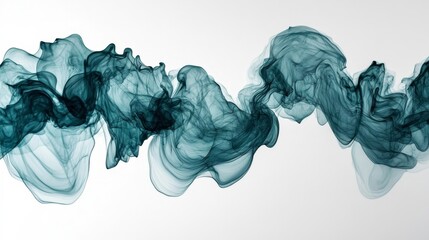 Poster - Mesmerizing Swirls of Turquoise Hues and Fluid Dynamics Captured in Abstract Artistic Texture Art