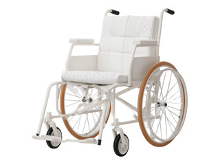 Wall Mural - Isolated Transparent Wheelchair on White Background