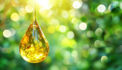 Wall Mural - Liquid Gold A Captivating Drop of Honey Suspended in Time, Showcasing Nature s Beauty and Light