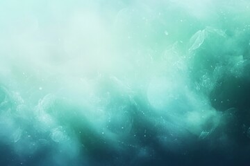 Poster - Serene Turquoise Dreamscape A Soft Focus Abstract Sky Texture with Gentle Blurred Ocean Hues