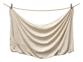 Wall Mural - Isolated Transparent Fabric on Background Displaying Flow