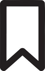 Poster - Bookmark icon vector illustration isolated On Transparent Background