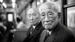 © eko - Intimate Portrait of Elderly Gentlemen on a Tokyo Commute in Monochrome