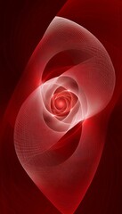 Poster - Dynamic Fiery Red Vector Design Featuring Diagonal Curves and Radiating Energy in Abstract Form