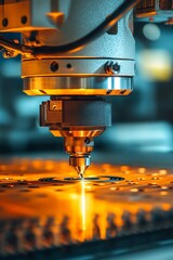 Poster - Transforming Manufacturing Advanced CNC Technology for Precision and Efficiency in Fabrication.