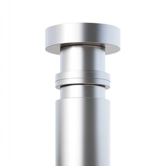 Poster - Modern metal column showcasing sleek design, minimalism, and industrial elegance for architectural projects and interior design inspiration