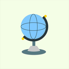 Poster - Globe icon. icon related to design elements. suitable for web site, app, user interfaces,element, printable etc. flat icon style. simple vector design editable