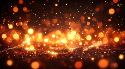 Poster - Stunning Abstract Background with Blurred Vivid Lights and Warm Hues Creating a Festive Atmosphere