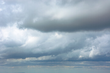 Wall Mural - overcast sky nature background. cloudy weather forecast. gloomy environment. dramatic atmosphere before the rain