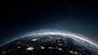 © Harry - Global network connections over Earth, illuminated cities with connecting lines symbolizing digital communication and data transfer through space.
