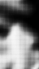 Poster - Halftone Dots Background Animation In Black And White