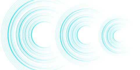 Fototapete - blue minimal circular abstract dynamic lines isolated on white background. Future technology banner concept. vector illustration. Abstract Computer technology background. network visual connection.	

