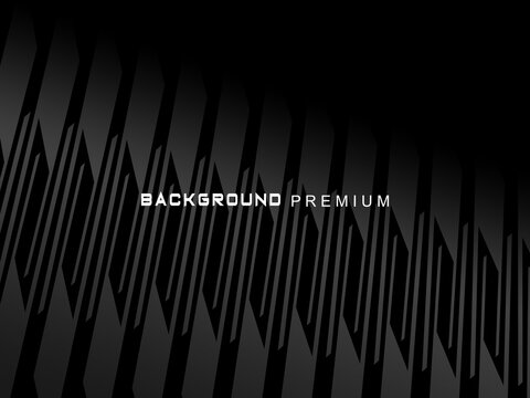Abstract futuristic dark black background with modern design. Realistic 3d wallpaper with luxurious flowing lines. Elegant background for posters, websites, brochures, cards, banners, apps, etc.