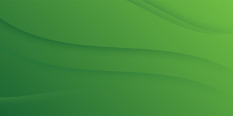 Poster - Abstract green wavy background. Vector EPS 10.