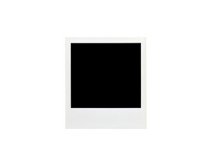 Leinwandbilder - Classic white instant film frame with a blank square center and textured border.