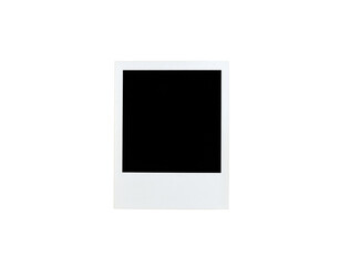 Leinwandbilder - Classic white instant photo frame with a blank center and textured border 1.