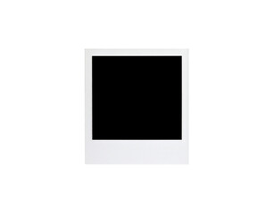 Leinwandbilder - Classic white instant photo frame with a blank empty center for your image 1.