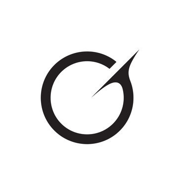 Letter G logotype futuristic symbo template