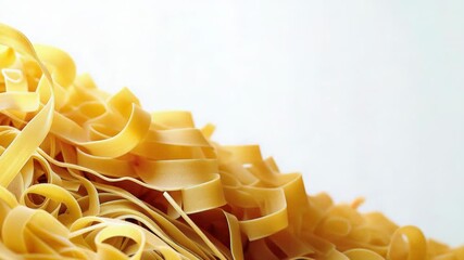 Aufkleber - A bundle of pasta being thrown upwards, spaghetti and other shapes visible