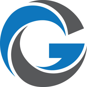 shield letter g logo template