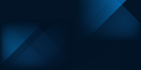Poster - Modern background gradient dark navy blue banner simple abstract